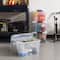 IRIS® 32qt. Buckled Clear Boxes with Clear Buckle Lids, 4ct.